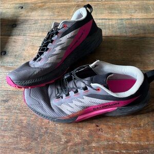 Salomon Women's Grey & Pink Trail Running Shoes